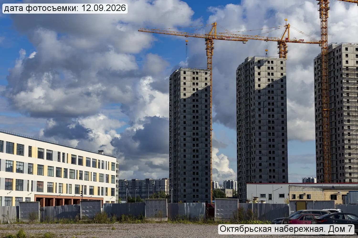 Октябрьская набережная: ход строительства, сентябрь 2026