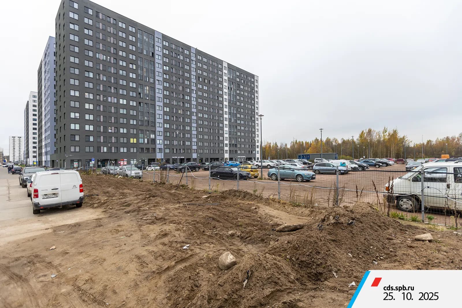 Parkolovo: ход строительства, октябрь 2025