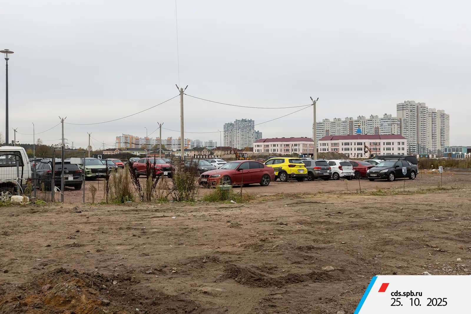 Parkolovo: ход строительства, октябрь 2025